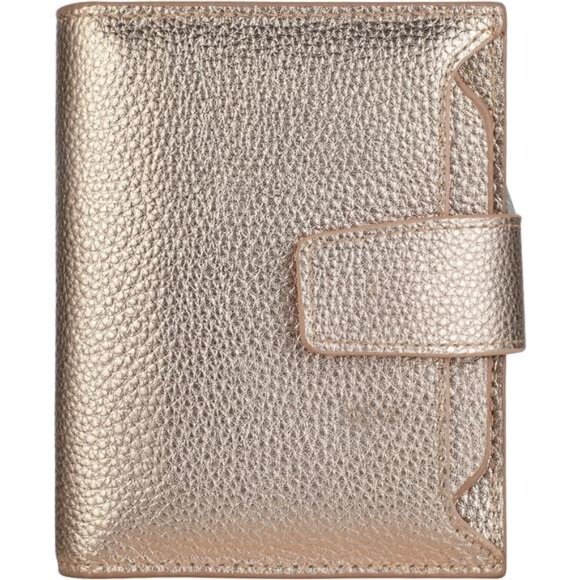 New Small Compact Women Wallet RFID Blocking Genuine Leather Bifold Purse - Picture 1 of 6